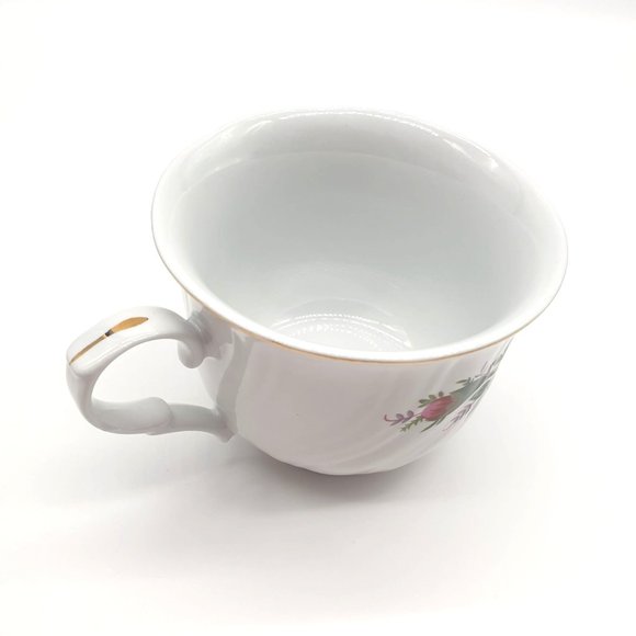 Truly Tasteful Vintage Teacup and Saucer Set Rose Gold Rimmed Collectable China - Picture 7 of 9